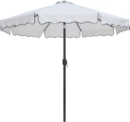 Amalfi - Patio Umbrella - Black Base / Black Pole