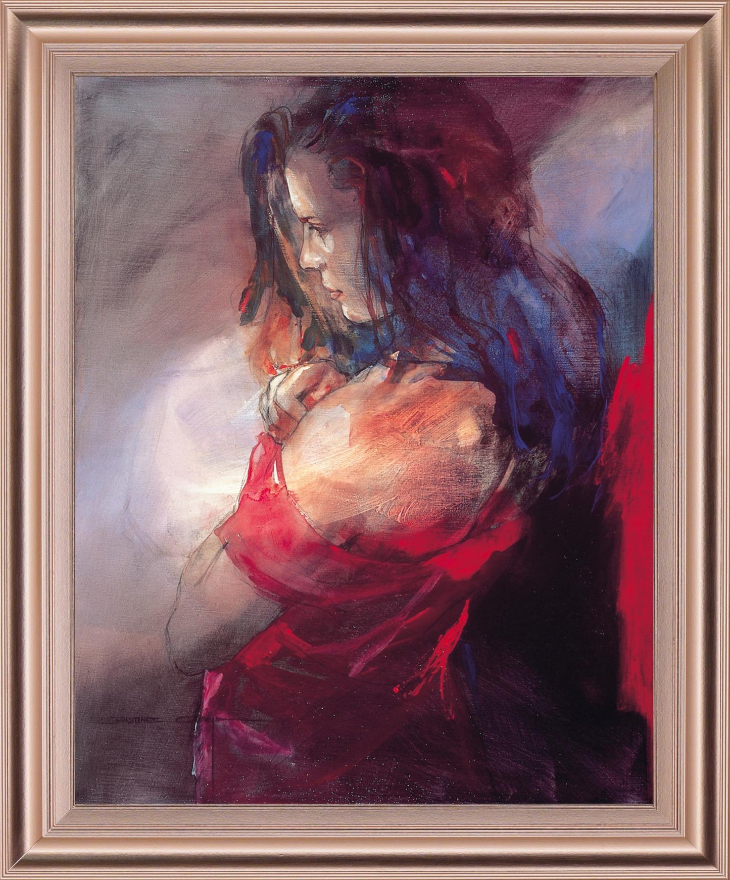 Ember Muse - 28" x 34" Framed Wall Art