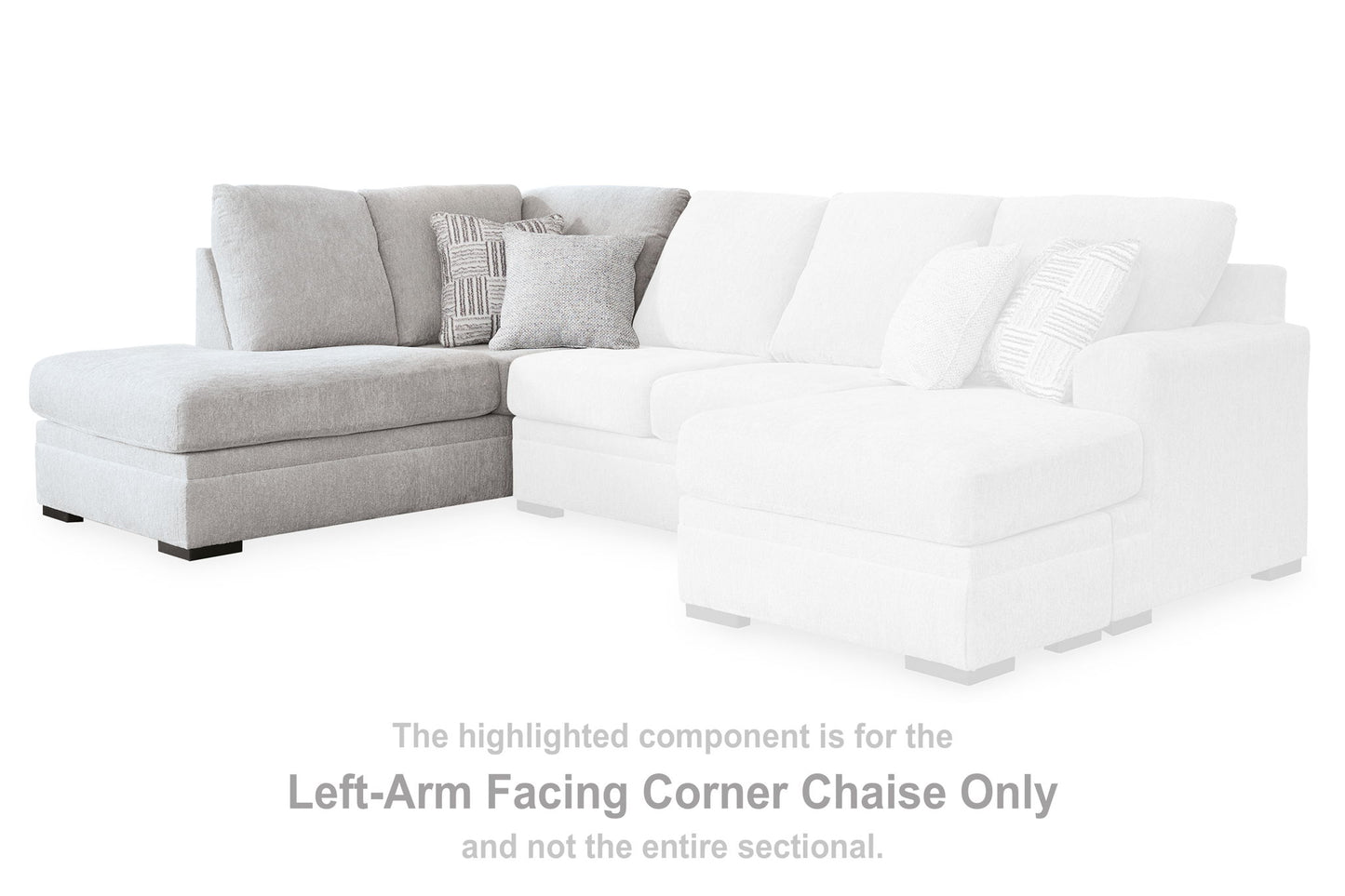 Gabyleigh - Laf Corner Chaise - Nickel