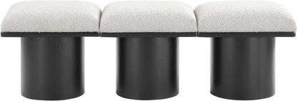 Pavilion - 3 Piece Modular Bench With Black Base