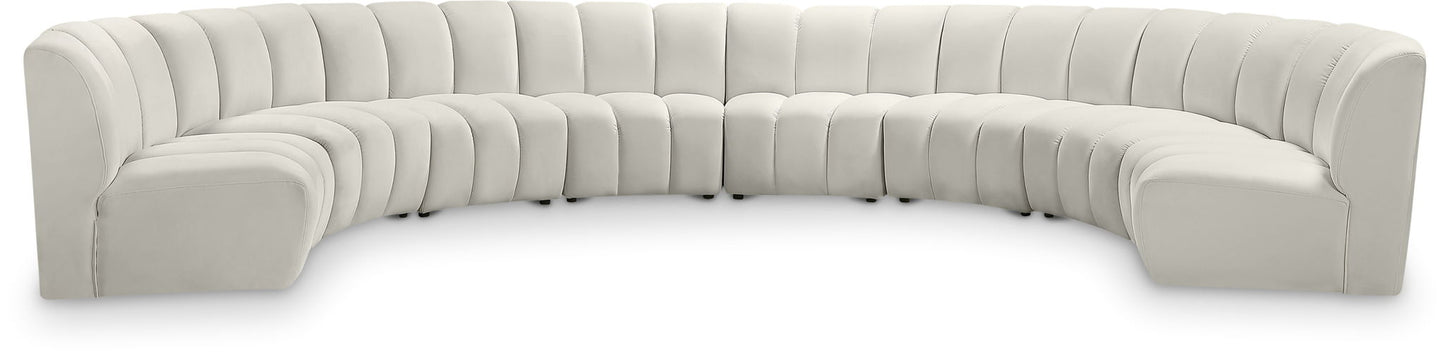 Infinity - 8 Piece Velvet Modular Sectional