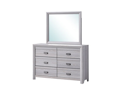 Adelaide - King 5 Piece Upholstered Bedroom Set - Drift Wood