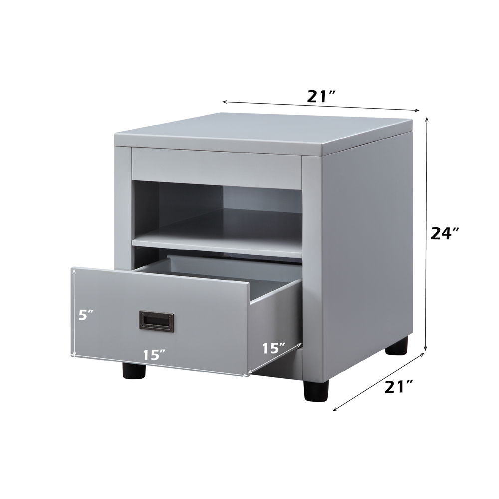 Eleanor - End Table - Dove Gray