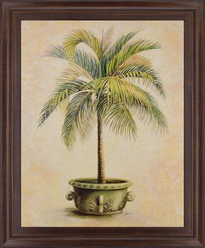 Verdant Palm Bliss - 28" x 34" Framed Wall Art