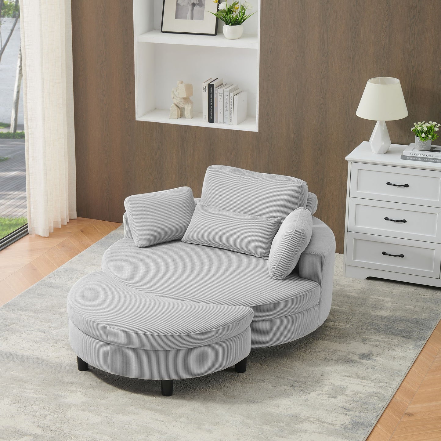 Sofa With Two Throw Pillows And A Waist Pillow With An Extra Tray For Comfortable Seating In Small Apartment Bedrooms