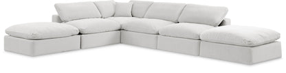 Comfy - 6 Piece Velvet Modular Sectional