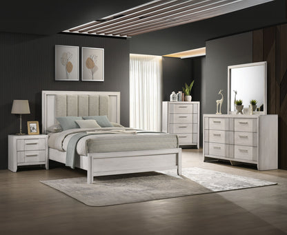 Carlton - Dresser & Mirror - White Mist
