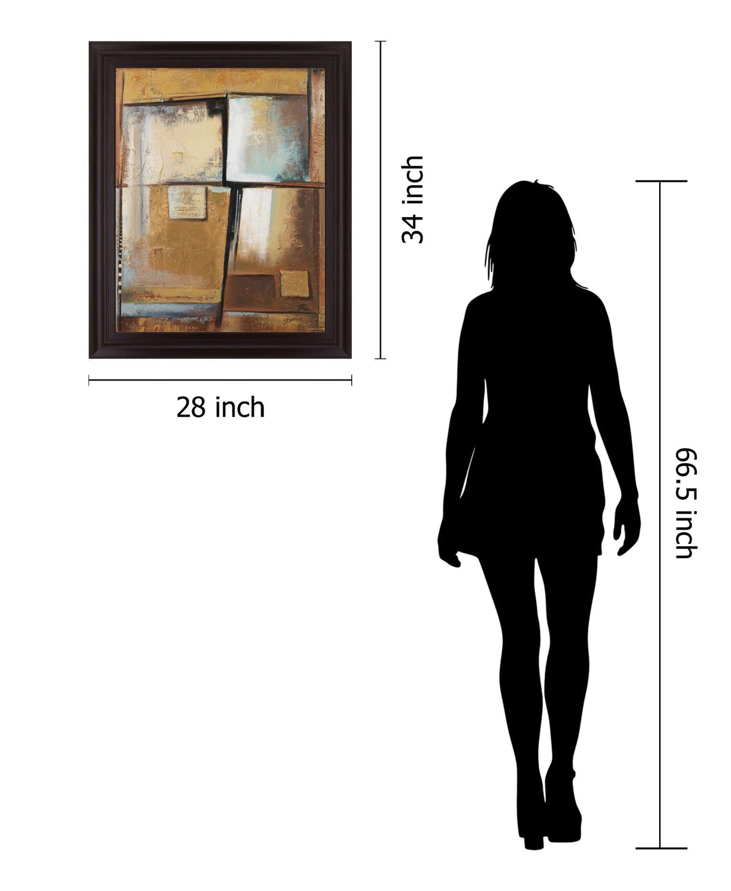 Sunlit Junction - 28" x 34" Framed Wall Art