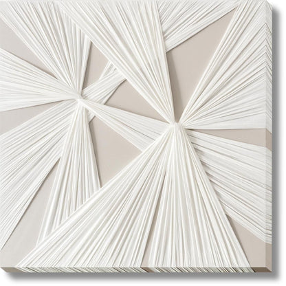 Radiant Fold Symmetry - 39" x 39" Framed Wall Art