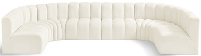 Arc - Velvet Modular U-Shaped Sectional