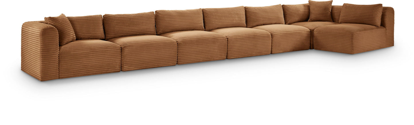 Shaggy - Fabric 7 Piece Modular Sectional