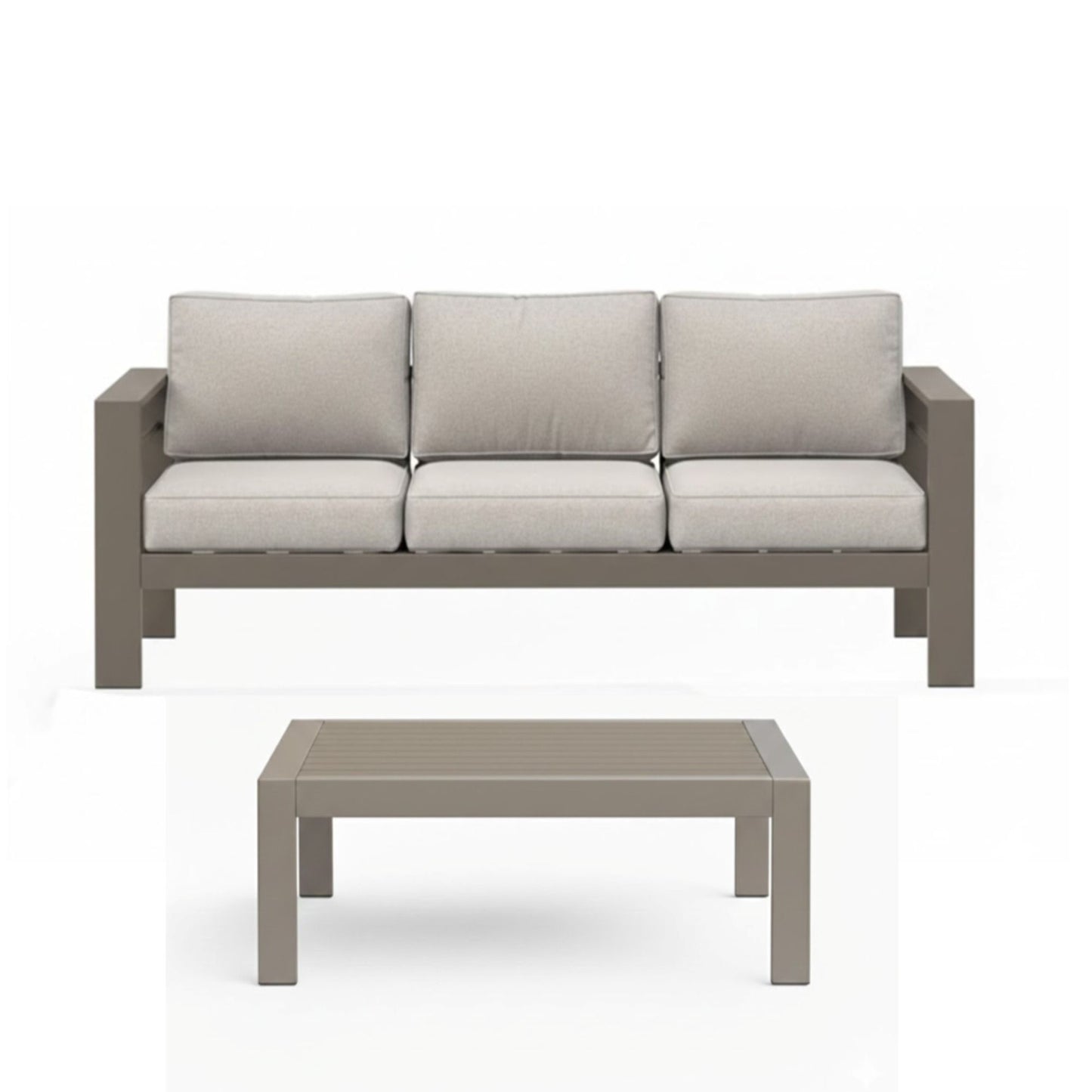 Outdoor Patio Set, All-Weather With Thick Cushions