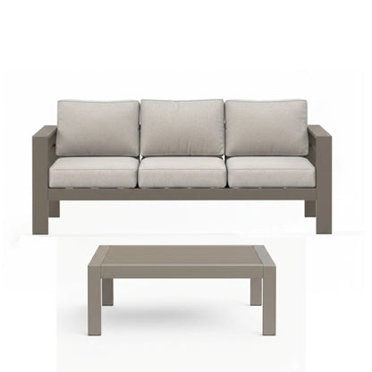 Outdoor Patio Set, All-Weather With Thick Cushions