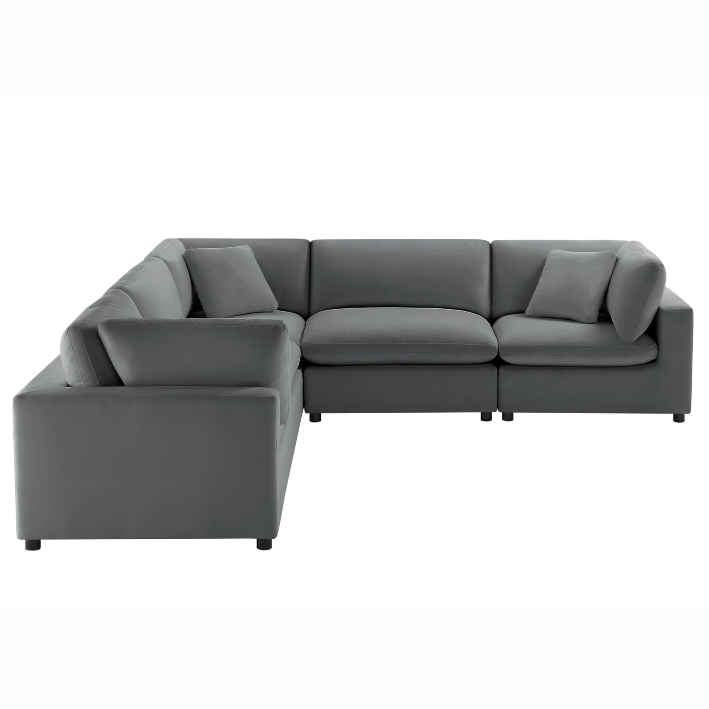 Caylie - Modular 5 Piece Sectional - Charcoal