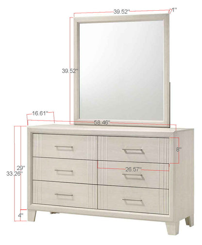 Charlie - King 4 Piece Bedroom Set - White