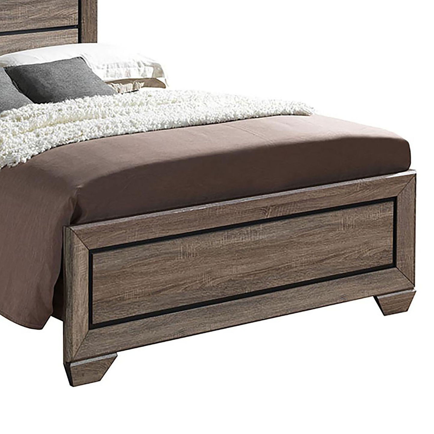 Oatfield - Queen Panel Bed - Brown