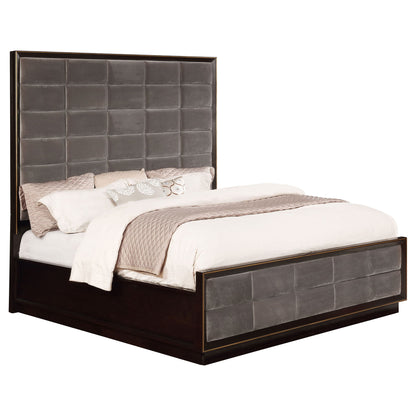 Drea - California King Panel Bed - Brown
