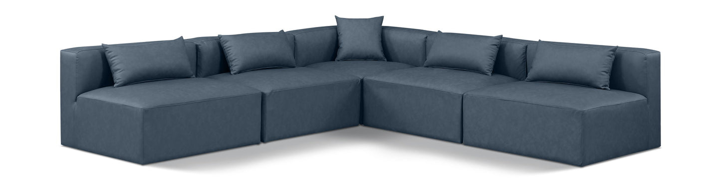 Cube - 5 Piece Modular Corner Armless Sectional