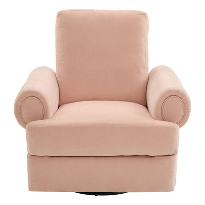 Manual Swivel Recliner Rocker Chair With Adjustable Backrest