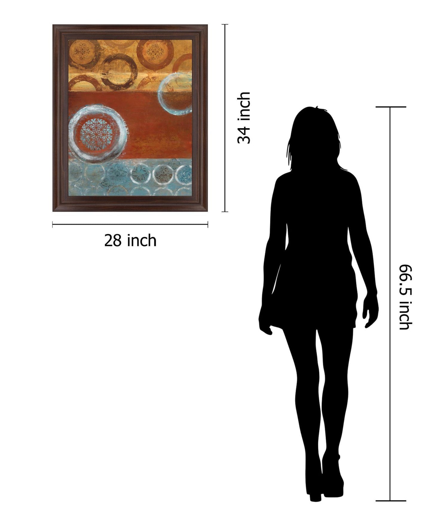 Rustic Orbit - 28" x 34" Framed Wall Art