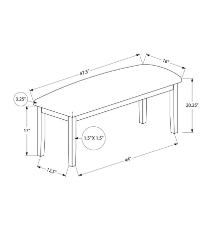 Bench, Rectangular, Hallway, Upholstered, Transitional