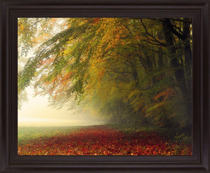 Amber Mist Retreat - 28" x 34" Framed Wall Art