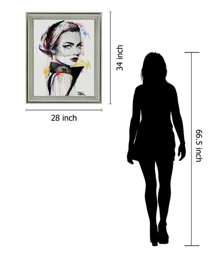 Veil Reverie - 28" x 34" Framed Wall Art