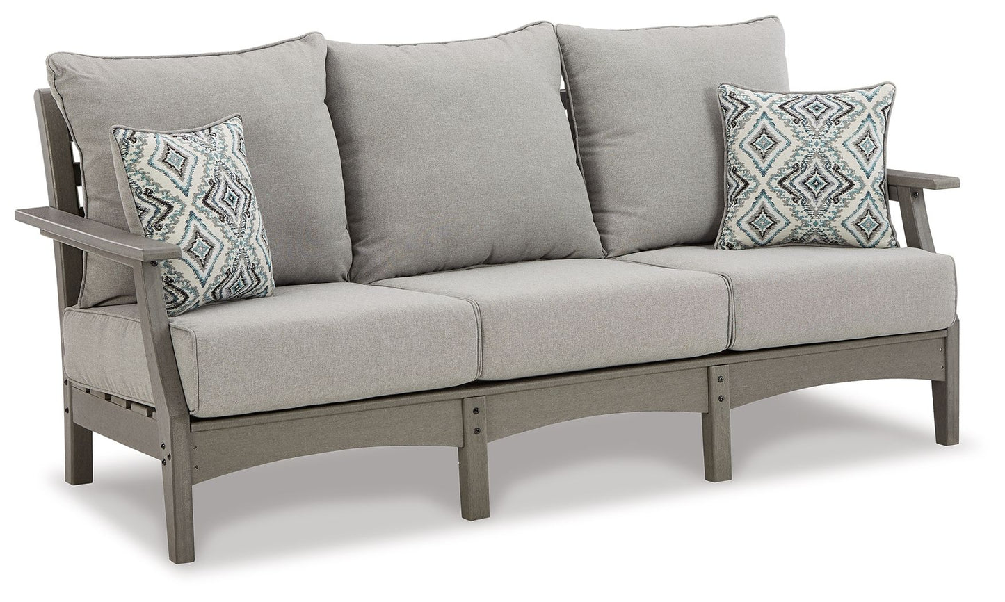 Visola - Sofa with Cushion - Gray