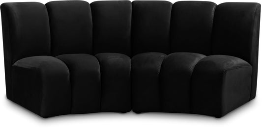 Infinity - 2 Piece Velvet Modular Sectional