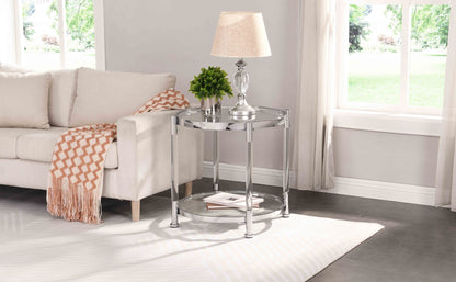 Contemporary Round Tempered Glass Table