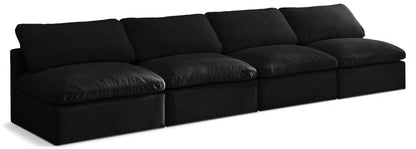 Plush - Modular Armless 4 Seat Sofa