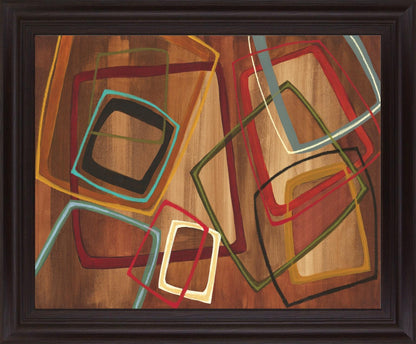 Overlapping Shapes - 28" x 34" Framed Wall Art