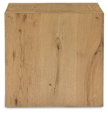 Bracken - Square End Table - Light Brown