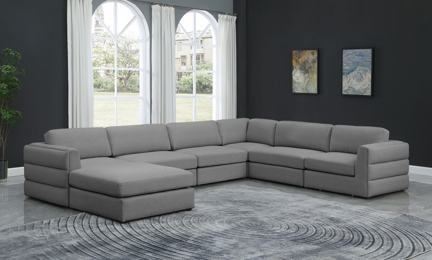 Beckham - 7 Piece Modular Sectional With Chaise
