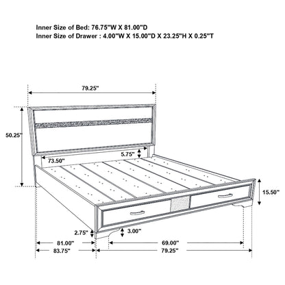 Corbin - Glittering Bedroom Set
