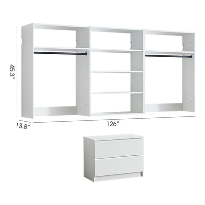Devi - Wall Mounted Closet System With Modular Units