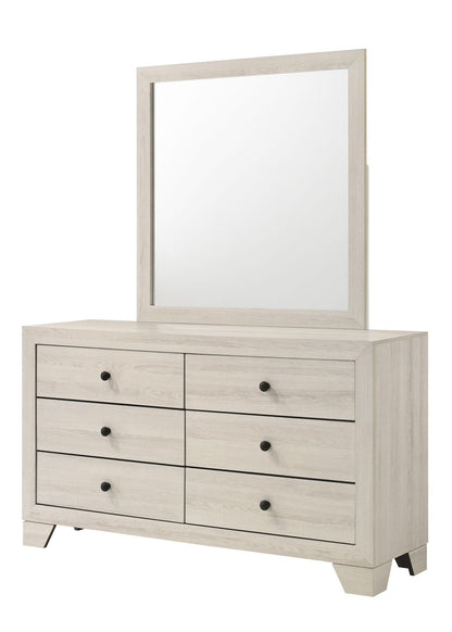 Atticus - Dresser & Mirror - White