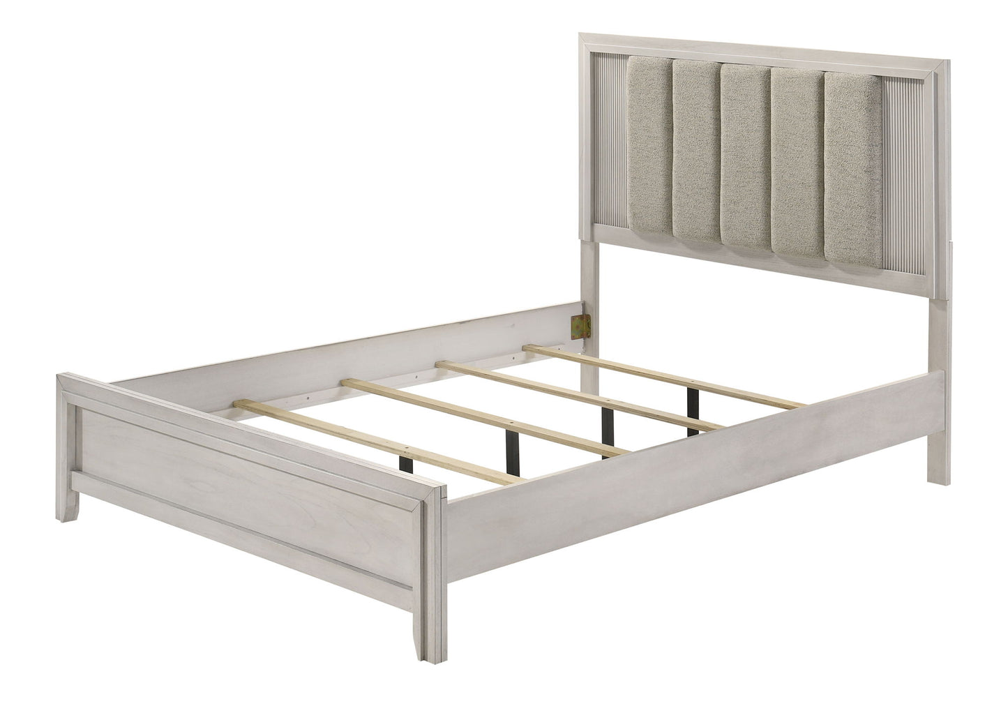 Carlton - King Bed - White Mist