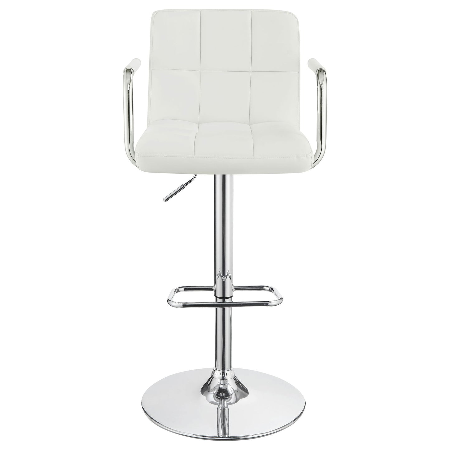 Letitia - Adjustable Height Bar Stool - White