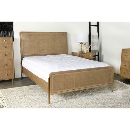 Stevie - Eastern King Panel Bed - Sand