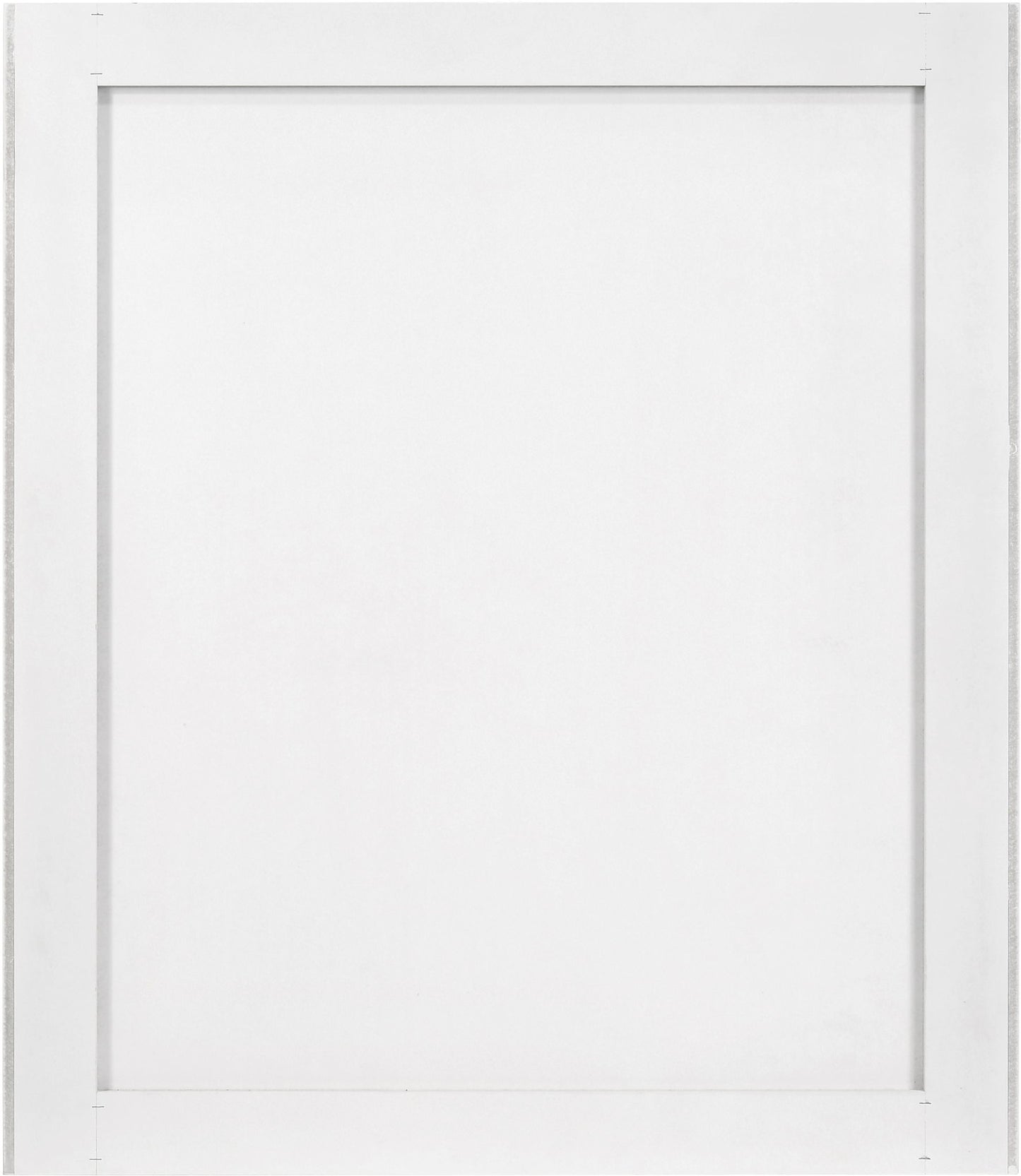 Modernist - Mirror With Stainless Steel Base - White