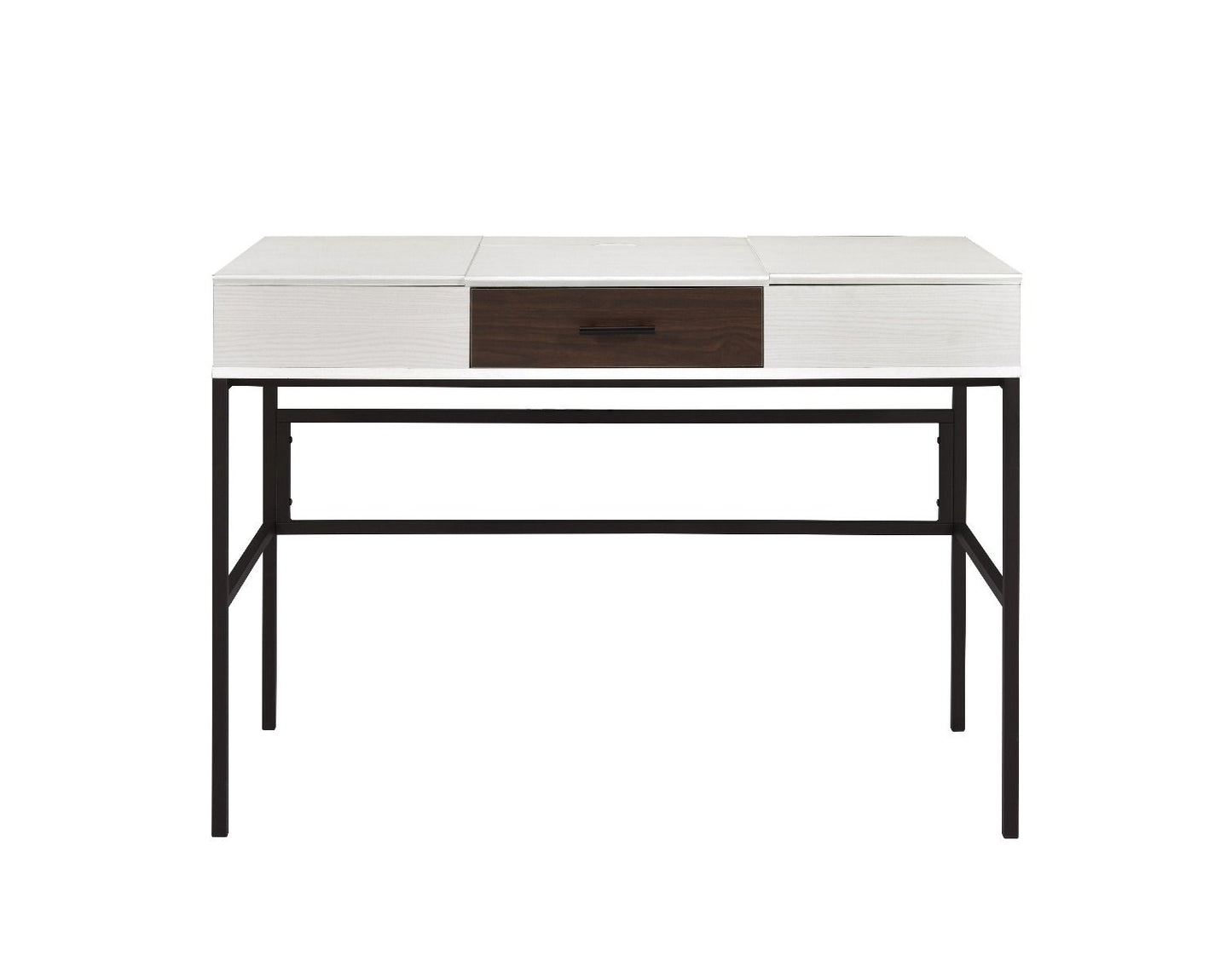 Verster - Writing Desk With USB - Natural & Black