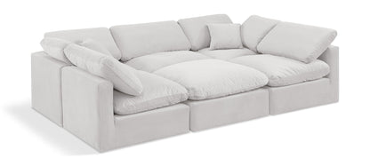 Indulge - Velvet 6 Piece Modular Sectional