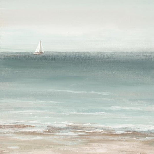 Calm At Sea II By Nan (Framed) - Light Blue