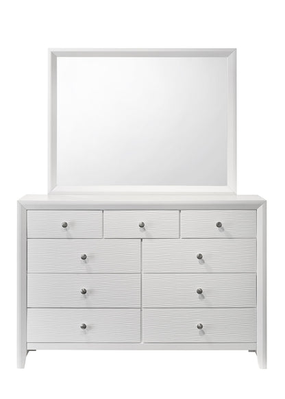Denker - King 4 Piece Bedroom Set - White
