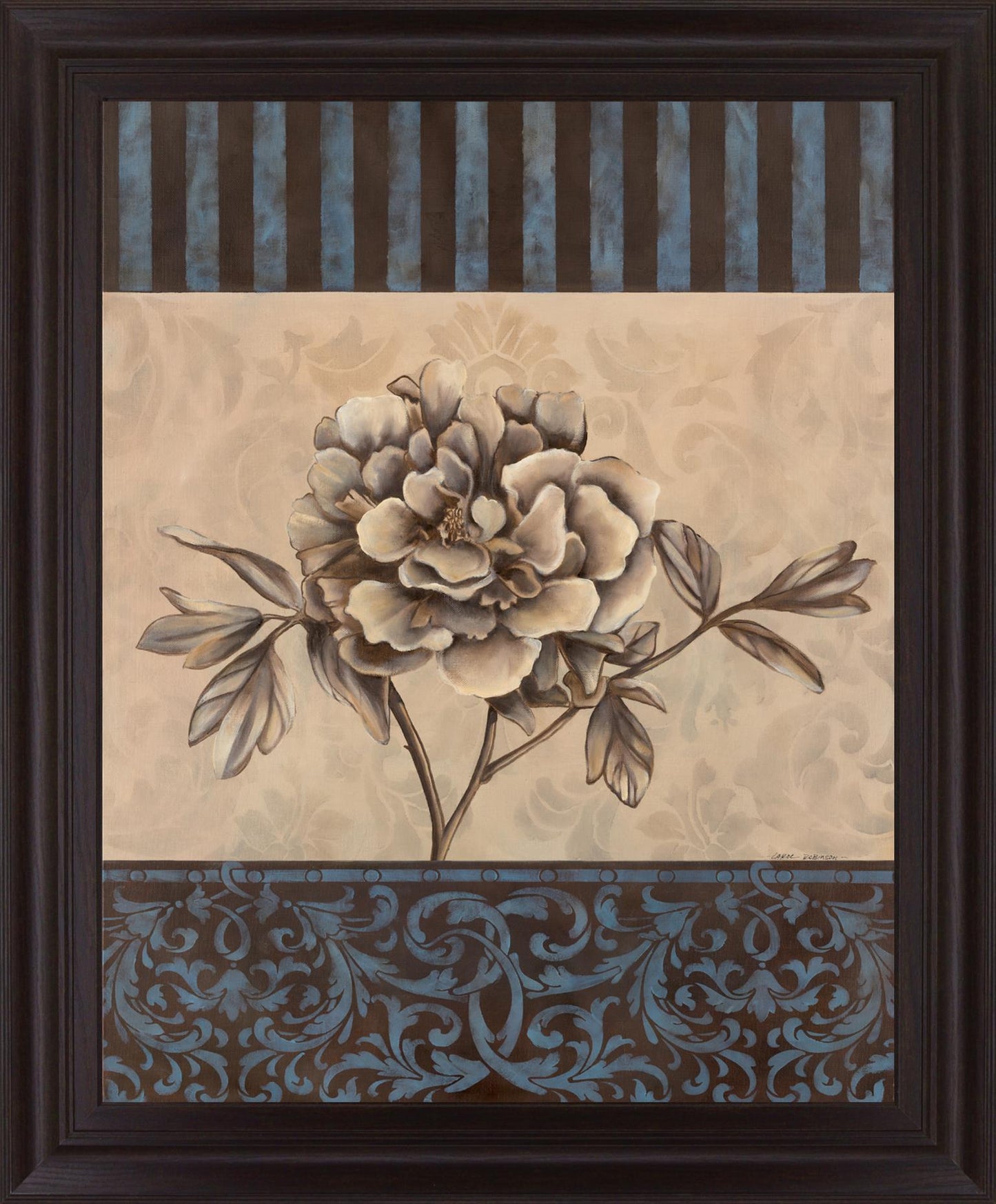 Muted Blossom Harmony - 28" x 34" Framed Wall Art
