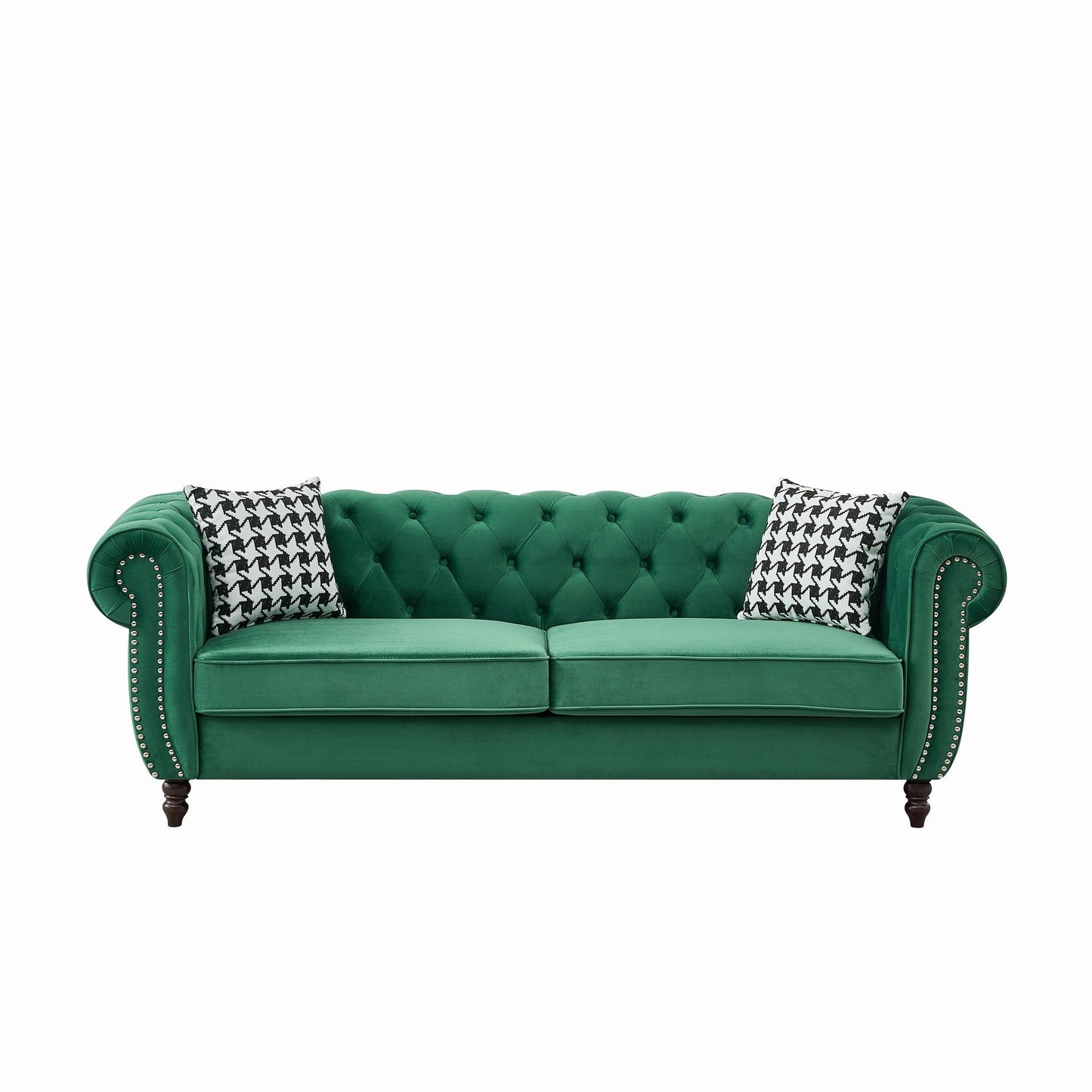 Chesterfield Sofa With Roll Armrest