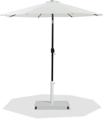 Fiji - Aluminum Patio Umbrella With Square White And Black Base