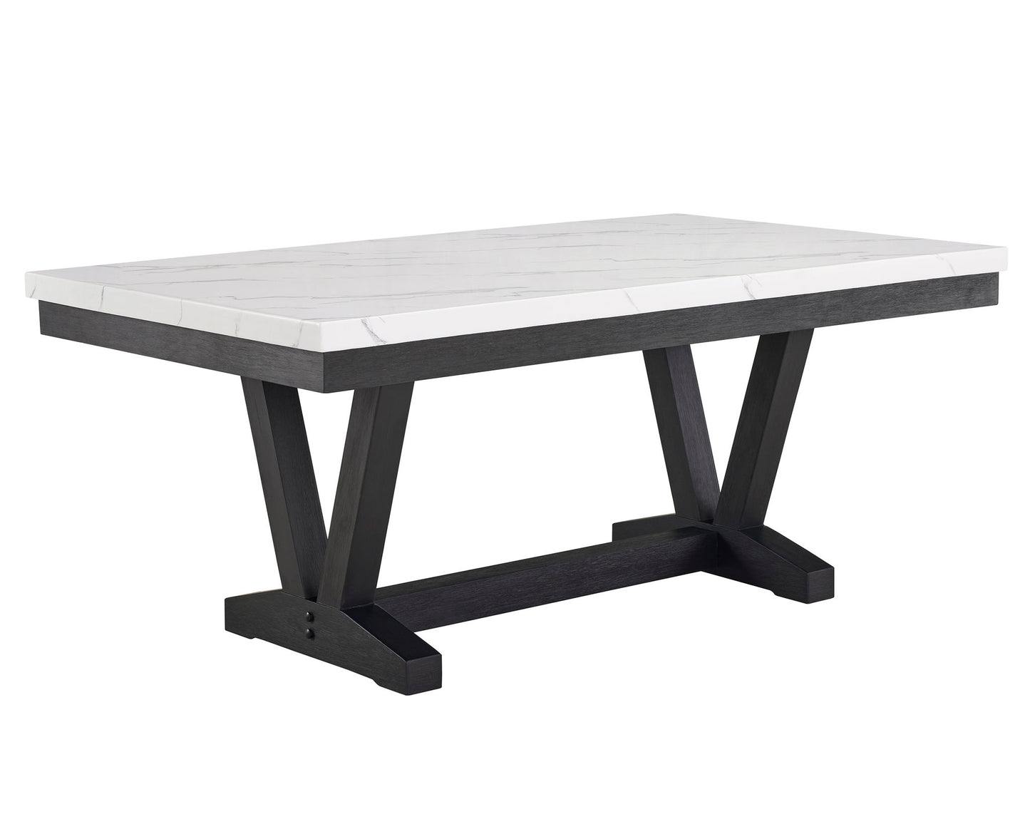 Vance - 6 Piece Dining Room Set - White / Gray