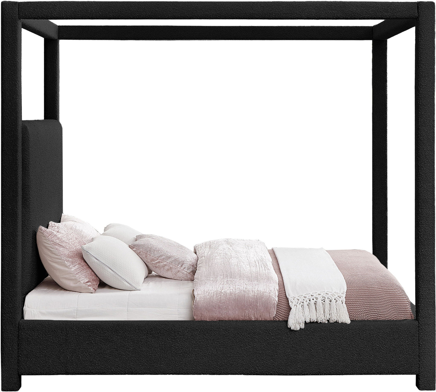 Eden - Boucle Fabric Upholstered Bed